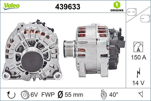 Valeo Generator [Hersteller-Nr. 439633] für Mazda, Ford