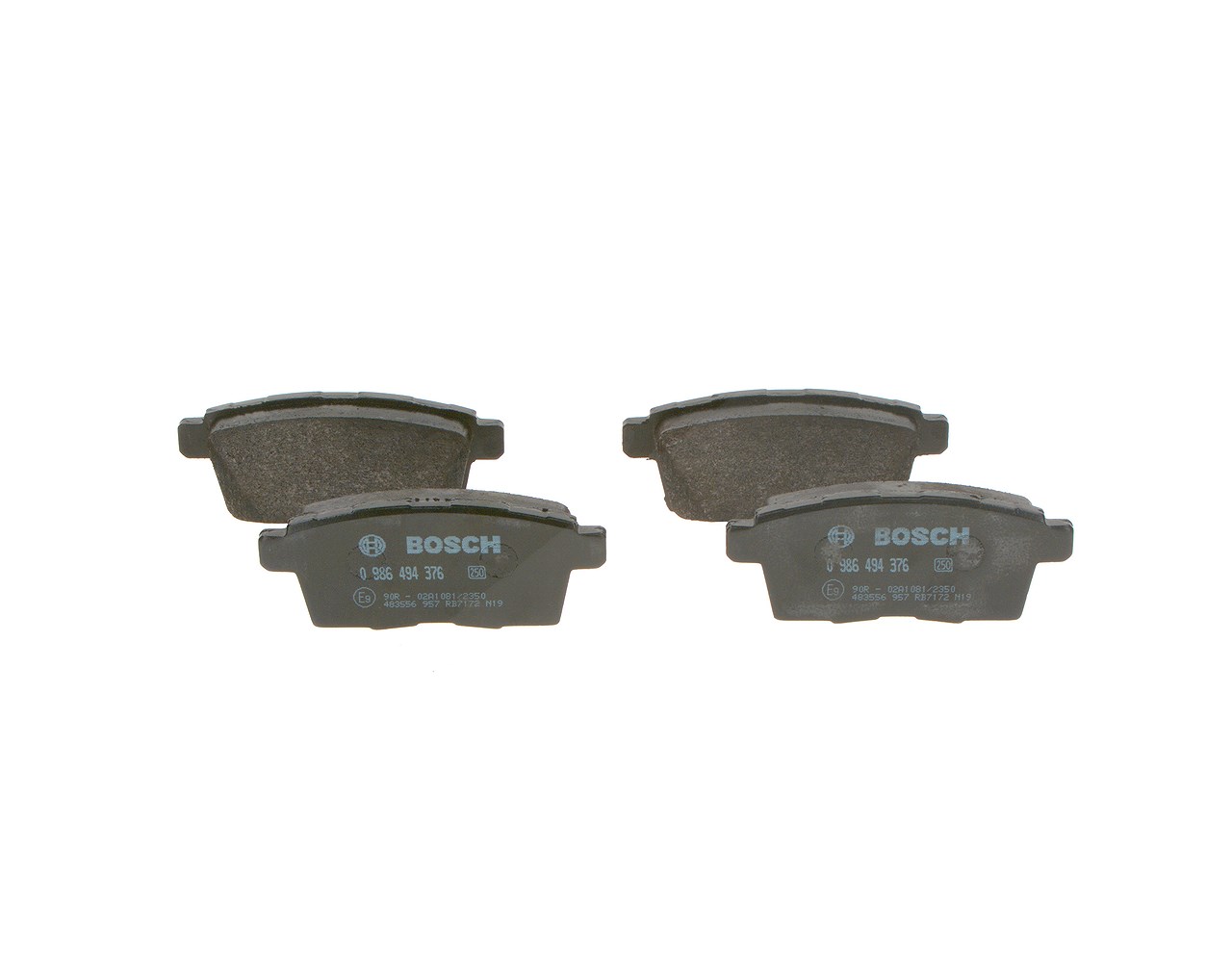 Bosch Bremsbelagsatz, Scheibenbremse [Hersteller-Nr. 0986494376] für Mazda, Ford Usa