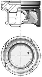 Kolbenschmidt Kolben [Hersteller-Nr. 40859600] für Mercedes-Benz