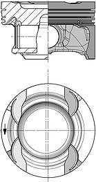 Kolbenschmidt Kolben [Hersteller-Nr. 40853600] für Mercedes-Benz