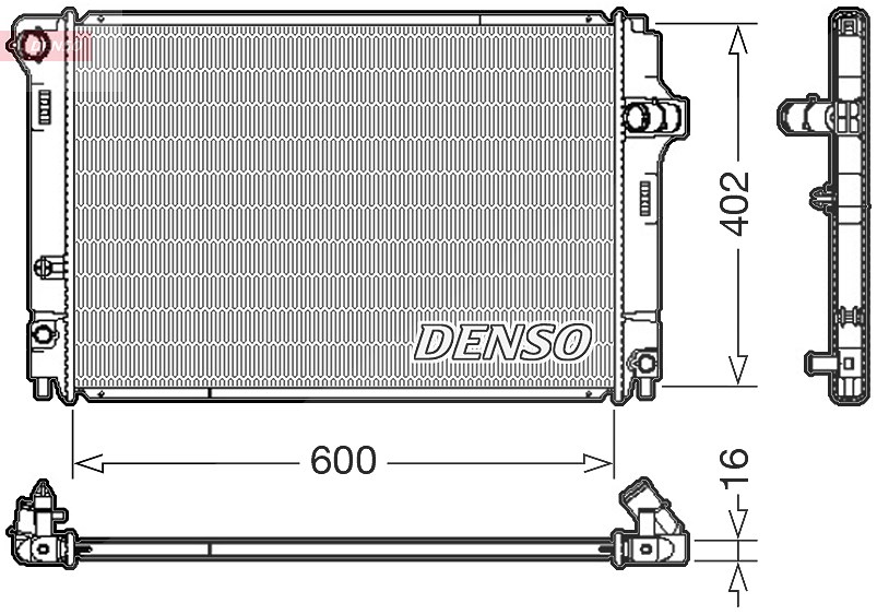 Denso Kühler, Motorkühlung [Hersteller-Nr. DRM50089] für Toyota