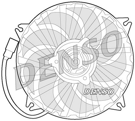Denso Lüfter, Motorkühlung [Hersteller-Nr. DER21017] für Fiat, Citroën, Peugeot