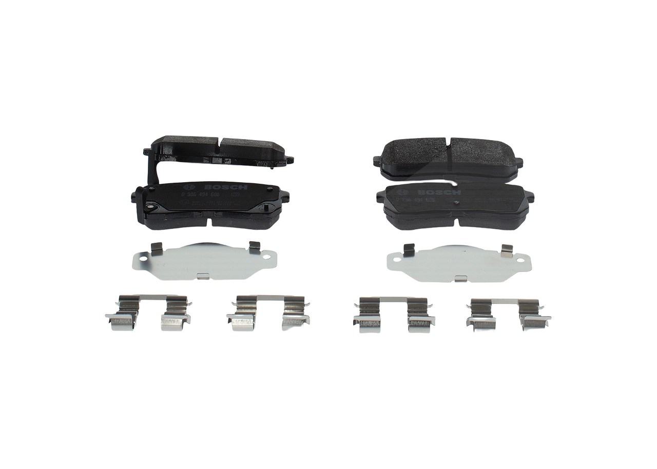 Bosch Bremsbeläge hinten (Satz) [Hersteller-Nr. 0986494608] für Hyundai, Kia