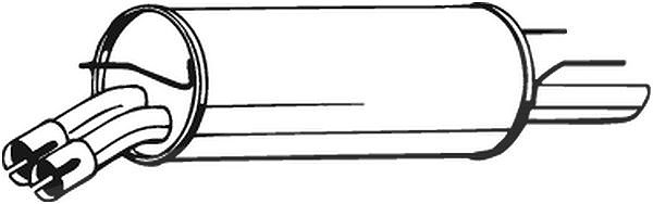 Bosal Endschalldämpfer [Hersteller-Nr. 185-713] für Vauxhall, Opel