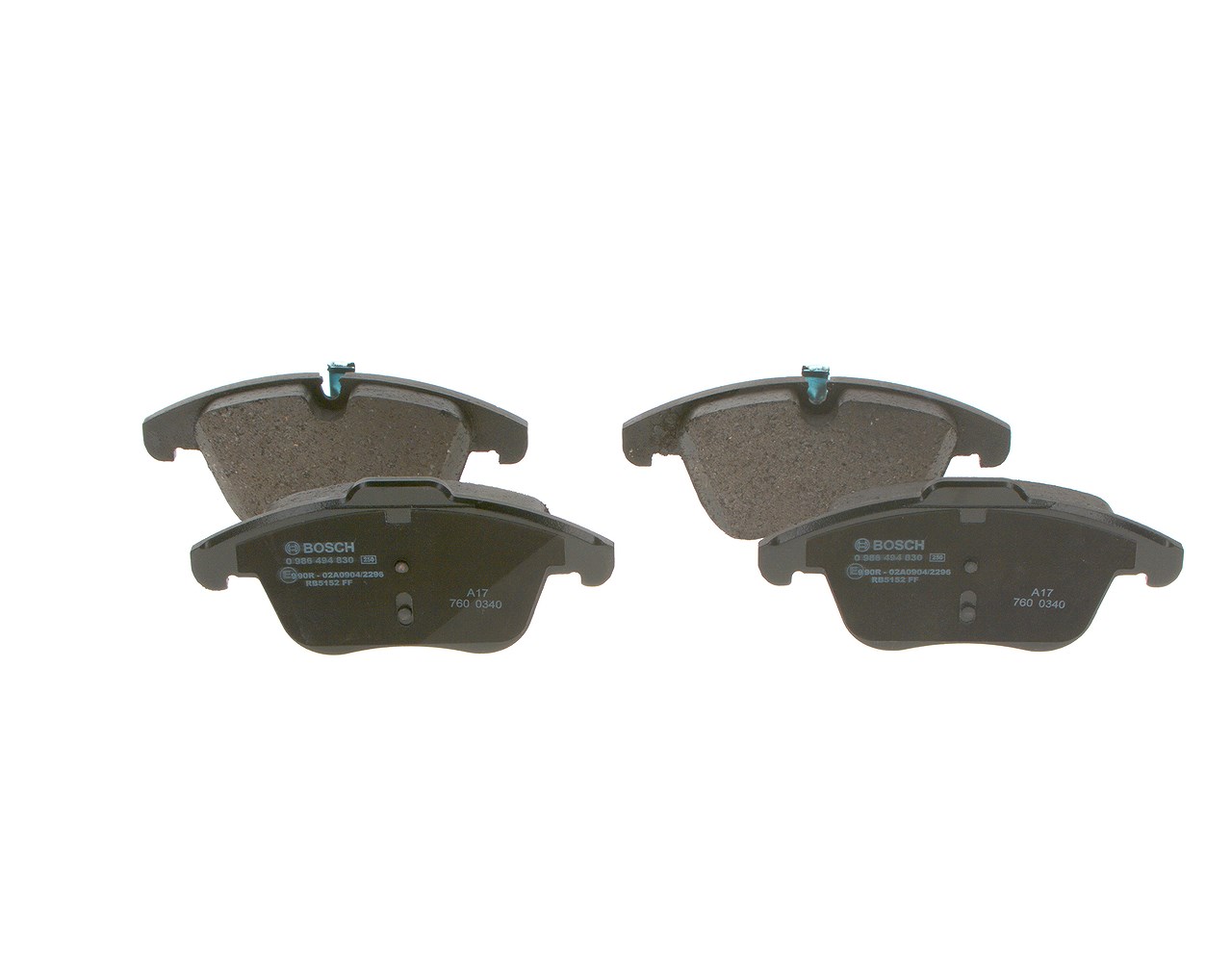 Bosch Bremsbelagsatz, Scheibenbremse [Hersteller-Nr. 0986494830] für Jaguar
