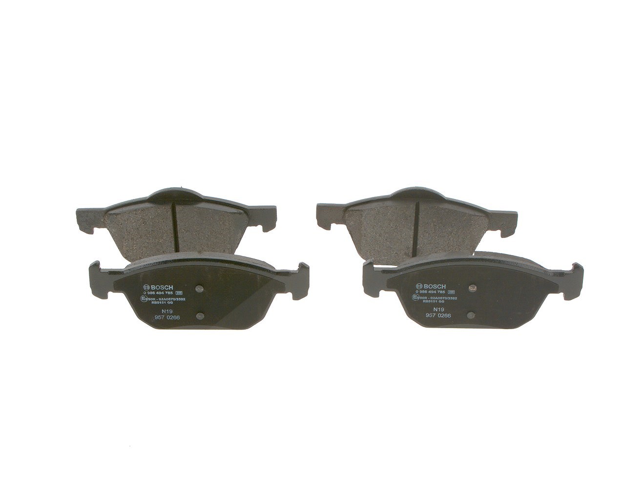 Bosch Bremsbelagsatz, Scheibenbremse [Hersteller-Nr. 0986494785] für Honda