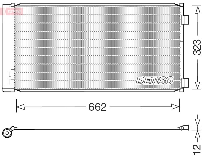 Denso Kondensator, Klimaanlage [Hersteller-Nr. DCN05103] für Mini