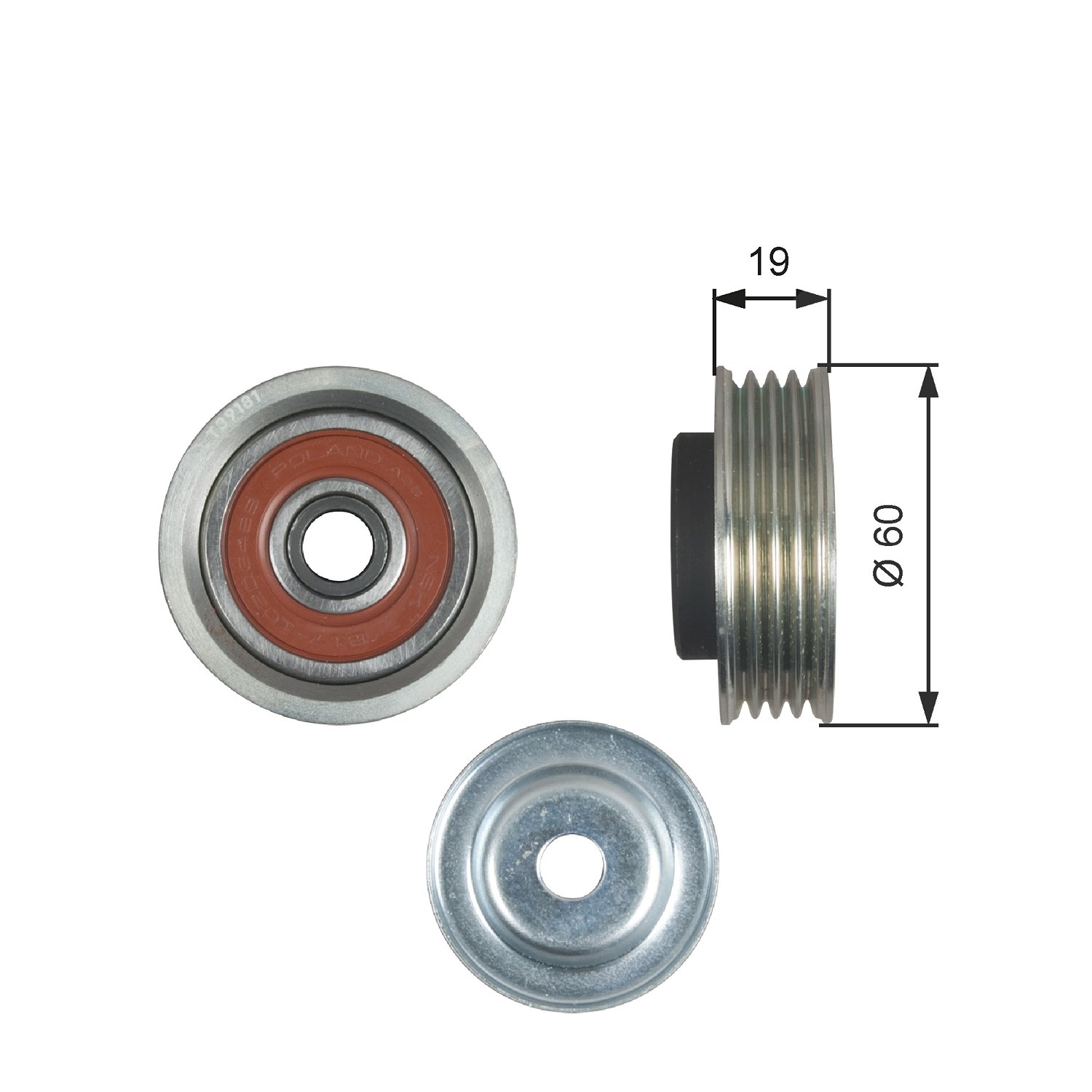 Gates Spannrolle, Keilrippenriemen [Hersteller-Nr. T39181] für Fiat, Subaru, Suzuki