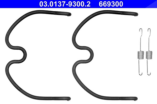 Ate Zubehörsatz, Bremsbacken [Hersteller-Nr. 03.0137-9300.2] für Suzuki, Subaru, Vauxhall, Opel
