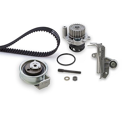 Gates Wasserpumpe + Zahnriemensatz [Hersteller-Nr. KP45491XS-1] für Seat, VW, Skoda