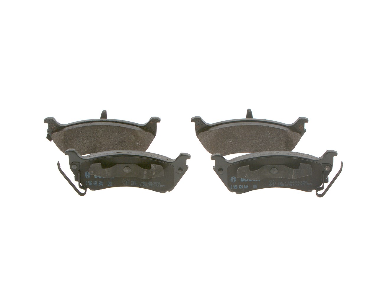 Bosch Bremsbelagsatz, Scheibenbremse [Hersteller-Nr. 0986424648] für Mercedes-Benz