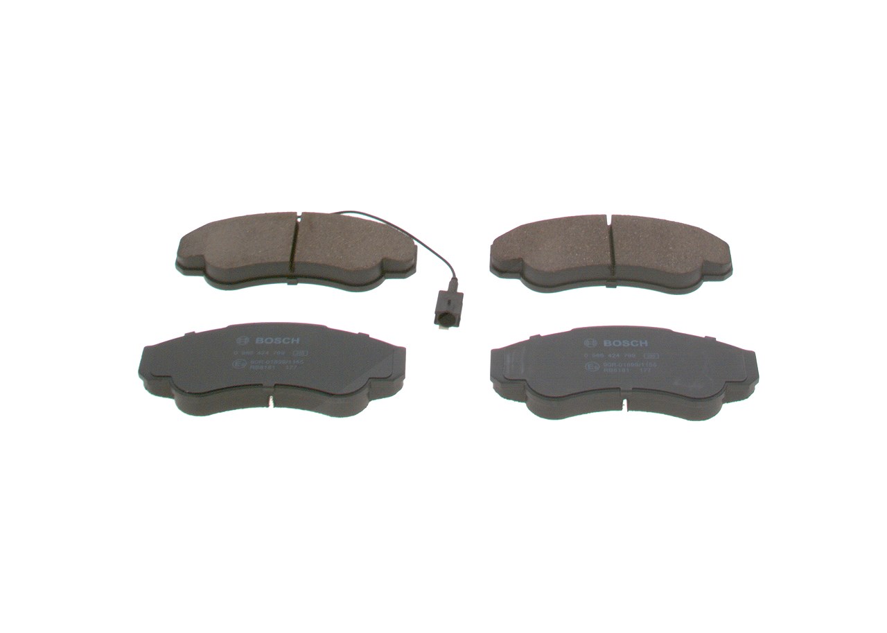 Bosch Bremsbelagsatz, Scheibenbremse [Hersteller-Nr. 0986424769] für Citroën, Fiat, Peugeot