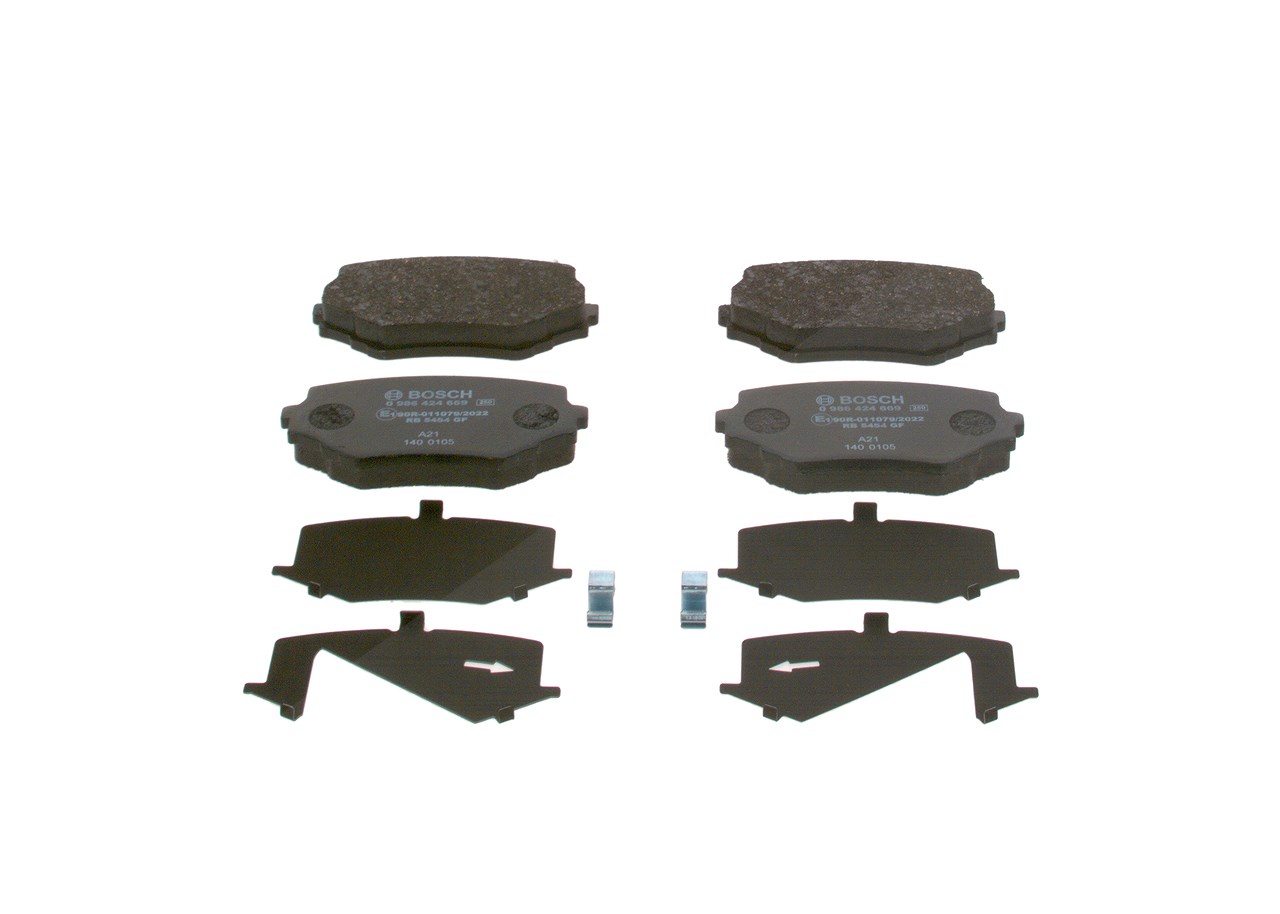 Bosch Bremsbelagsatz, Scheibenbremse [Hersteller-Nr. 0986424658] für Peugeot