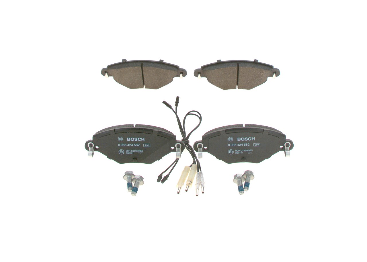Bosch Bremsbelagsatz, Scheibenbremse [Hersteller-Nr. 0986424582] für Citroën