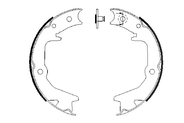Bosch Bremsbackensatz, Feststellbremse [Hersteller-Nr. 0986487685] für Mitsubishi