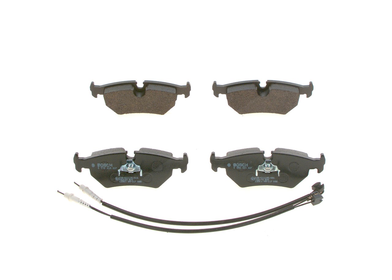 Bosch Bremsbelagsatz, Scheibenbremse [Hersteller-Nr. 0986424027] für Jaguar, Citroën, Peugeot, Daimler, Lancia, Fiat