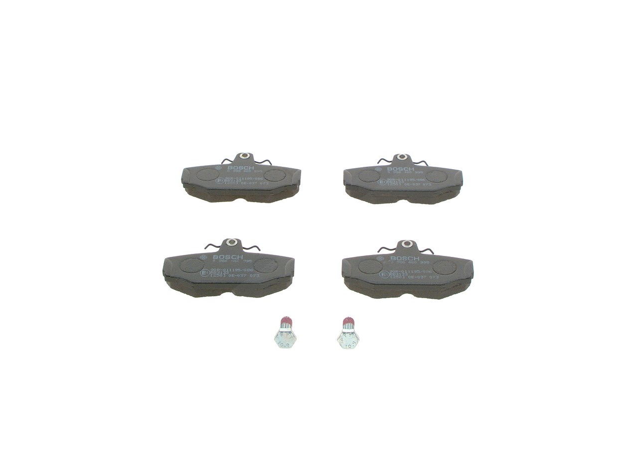 Bosch Bremsbeläge hinten (Satz) [Hersteller-Nr. 0986460995] für Volvo