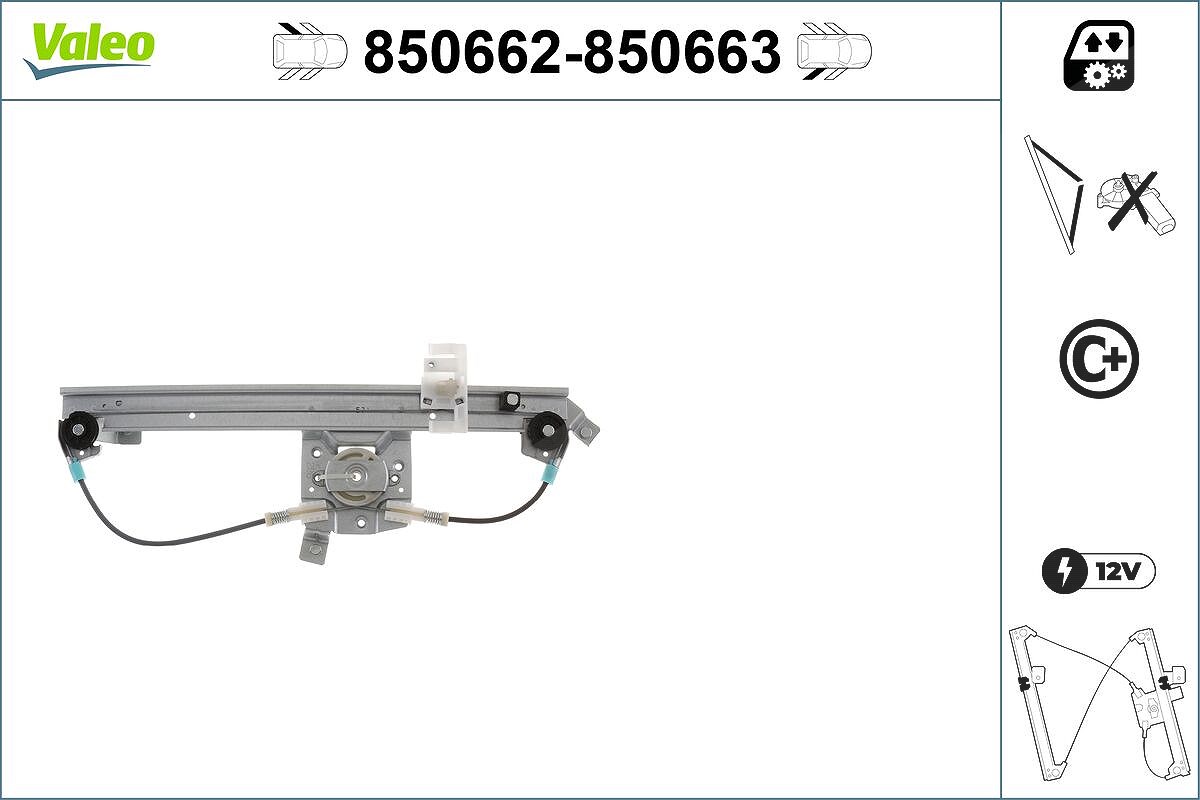 Valeo Fensterheber [Hersteller-Nr. 850662] für Renault