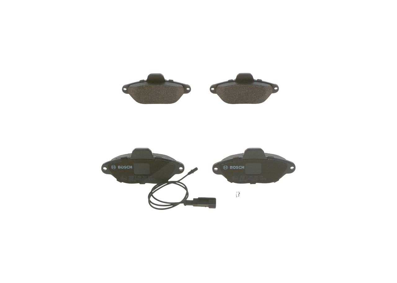 Bosch Bremsbelagsatz, Scheibenbremse [Hersteller-Nr. 0986424379] für Ford, Fiat, Lancia