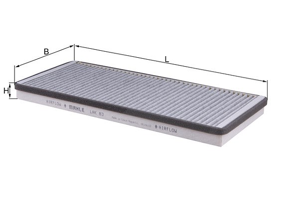 Mahle Filter, Innenraumluft [Hersteller-Nr. LAK83] für Mercedes-Benz, VW