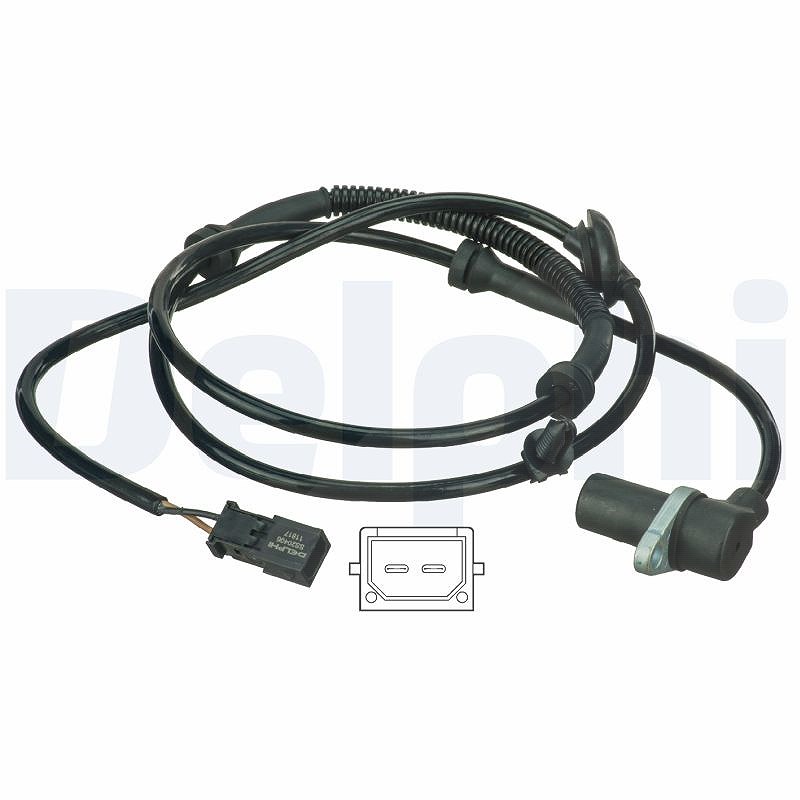 Delphi Sensor, Raddrehzahl [Hersteller-Nr. SS20406] für Audi, Seat