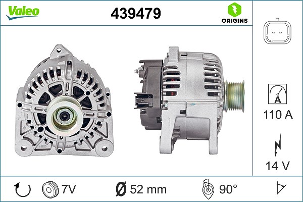 Valeo Generator [Hersteller-Nr. 439479] für Renault