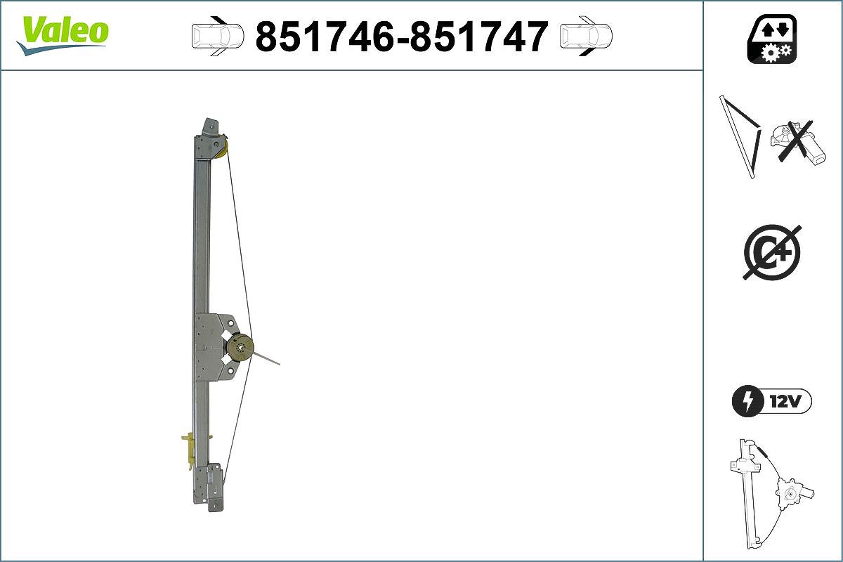Valeo Fensterheber [Hersteller-Nr. 851746] für Renault