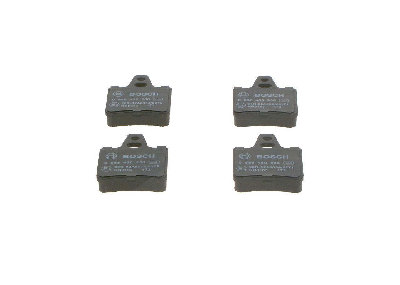 Bosch Bremsbelagsatz, Scheibenbremse [Hersteller-Nr. 0986460958] für Citroën