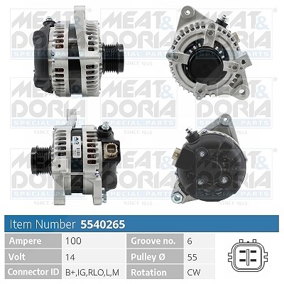Meat & Doria Generator [Hersteller-Nr. 5540265] für Toyota