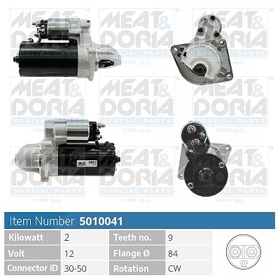Meat & Doria Starter [Hersteller-Nr. 5010041] für Iveco, Renault Trucks