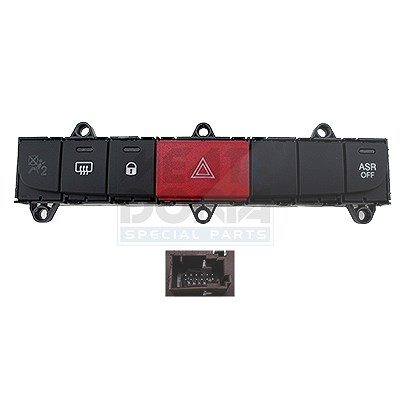 Meat & Doria Warnblinkschalter [Hersteller-Nr. 206048] für Fiat