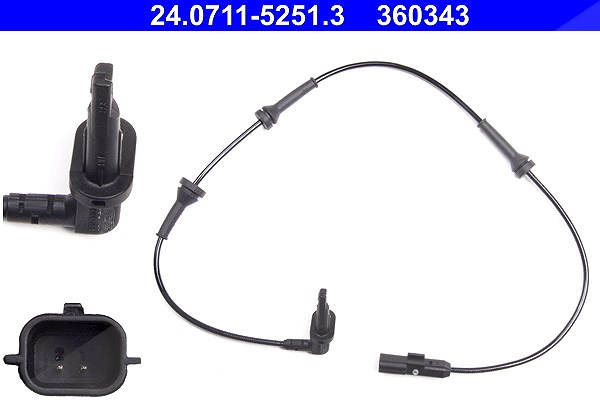 Ate Sensor, Raddrehzahl [Hersteller-Nr. 24.0711-5251.3] für Renault