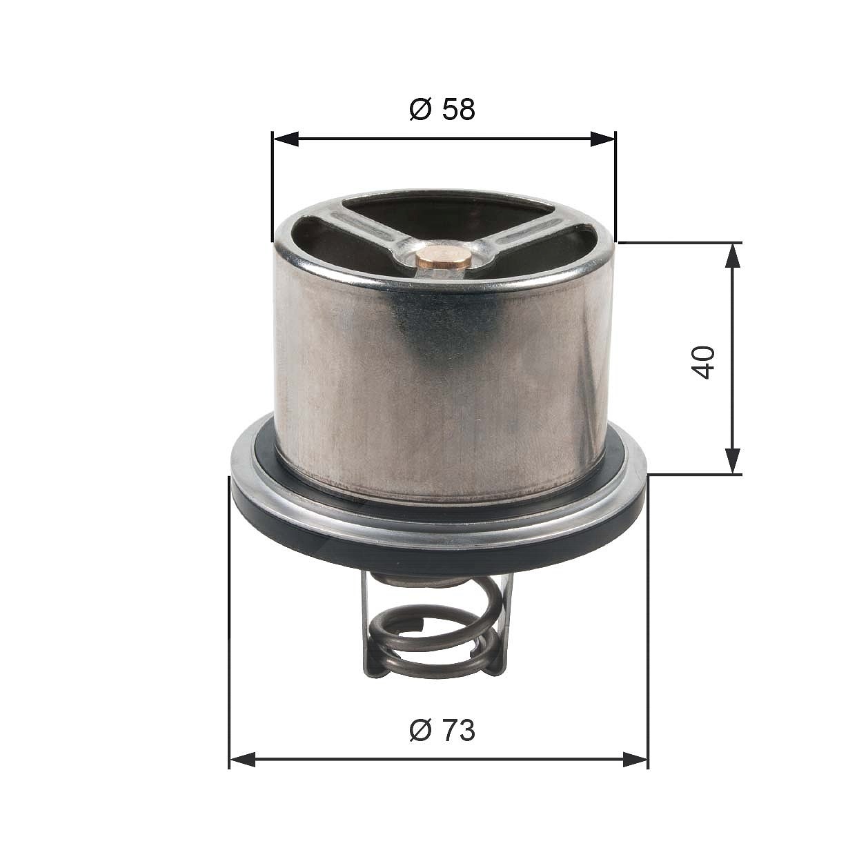 Gates Thermostat, Kühlmittel [Hersteller-Nr. TH07882] für Dodge, Chrysler, BMW