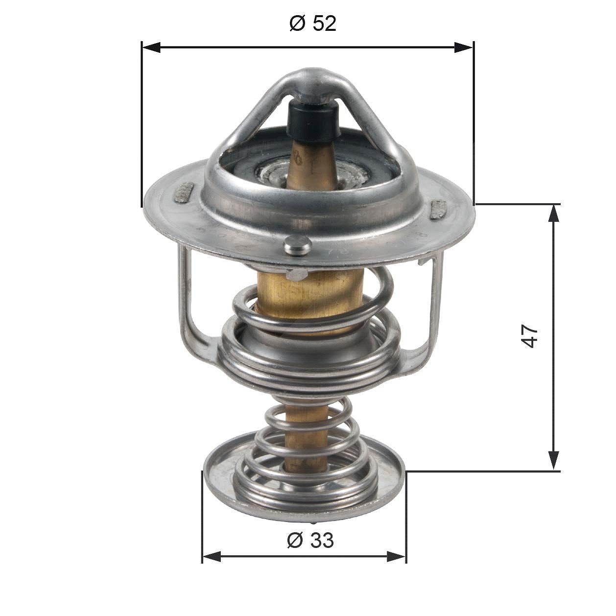 Gates Thermostat, Kühlmittel [Hersteller-Nr. TH30580G1] für Subaru, Citroën, Daihatsu, Peugeot, Toyota