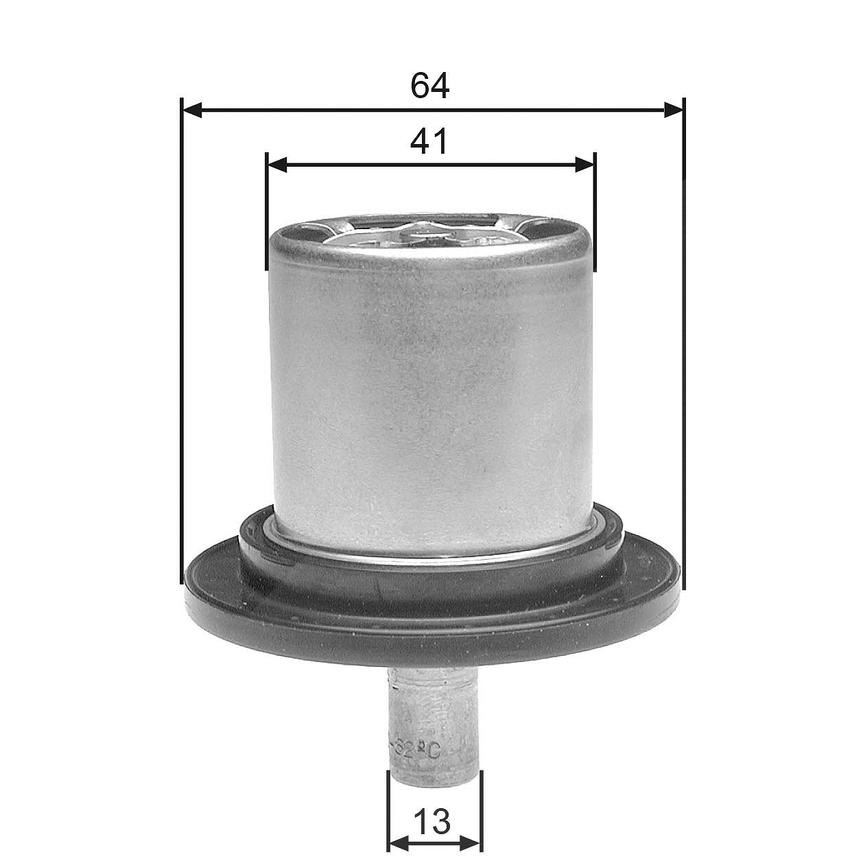 Gates Thermostat, Kühlmittel [Hersteller-Nr. TH25882G1] für Citroën, Renault, Lancia, Peugeot, Fiat