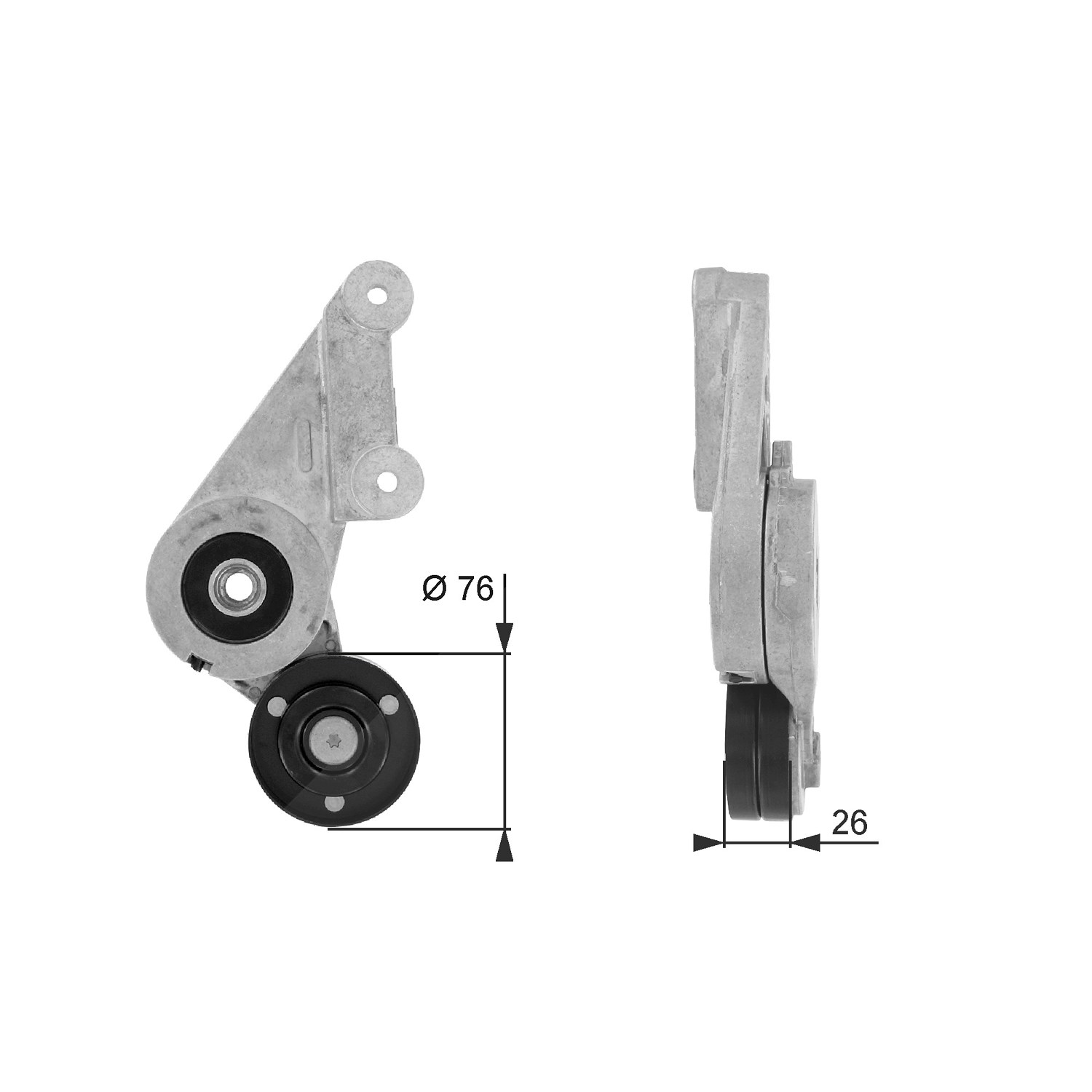 Gates Spannrolle, Keilrippenriemen [Hersteller-Nr. T38304] für Renault, Volvo
