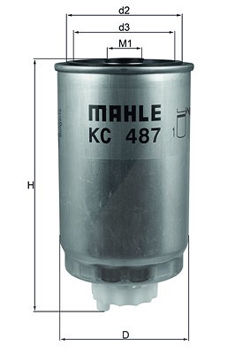 Mahle Kraftstofffilter [Hersteller-Nr. KC487] für Lancia, Chrysler, Dodge, Jeep, Fiat