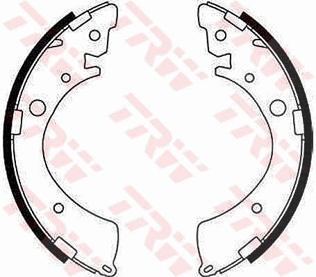 Trw Bremsbackensatz [Hersteller-Nr. GS8245] für Honda