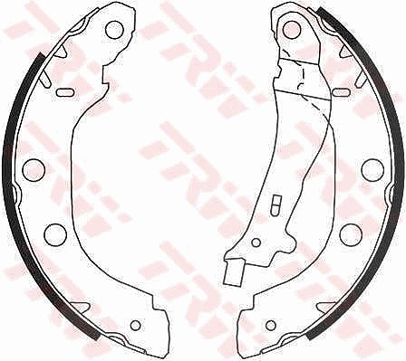 Trw Bremsbackensatz [Hersteller-Nr. GS8655] für Nissan, Renault