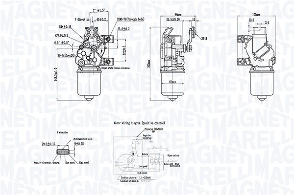 Magneti Marelli Wischermotor [Hersteller-Nr. 064300412010] für Nissan