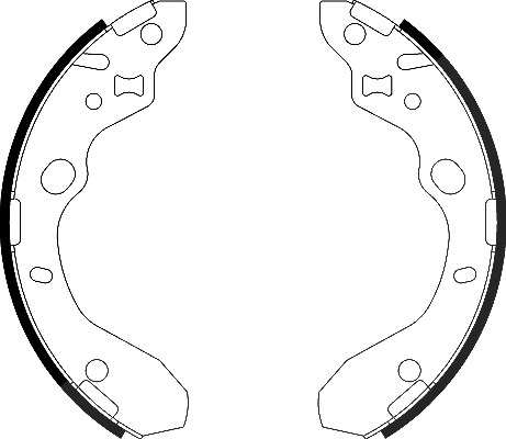 Hella Bremsbackensatz [Hersteller-Nr. 8DB355002-551] für Mazda