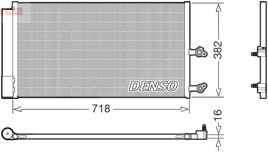 Denso Kondensator, Klimaanlage [Hersteller-Nr. DCN33014] für Volvo