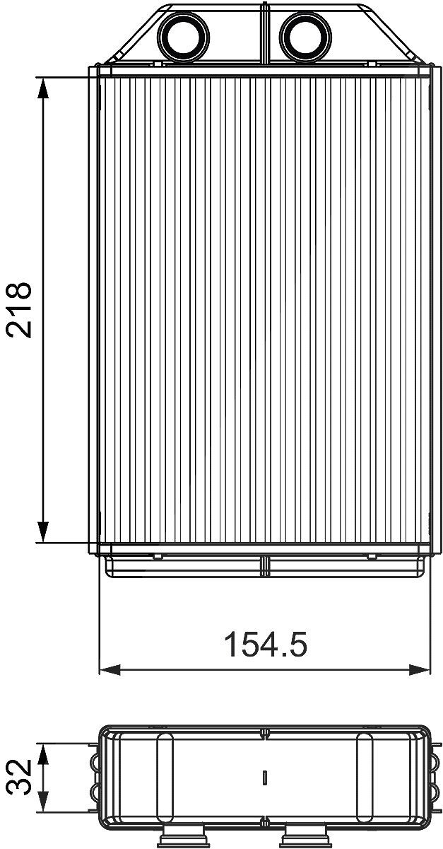 Valeo Wärmetauscher, Innenraumheizung [Hersteller-Nr. 811530] für Audi