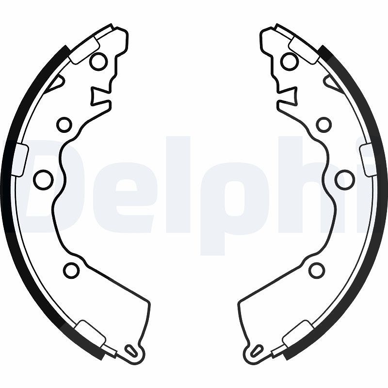 Delphi Bremsbackensatz Hinterachse LS2068 | Kompatibel mit: HYUNDAI i10 I, KIA PICANTO II - Bild 8
