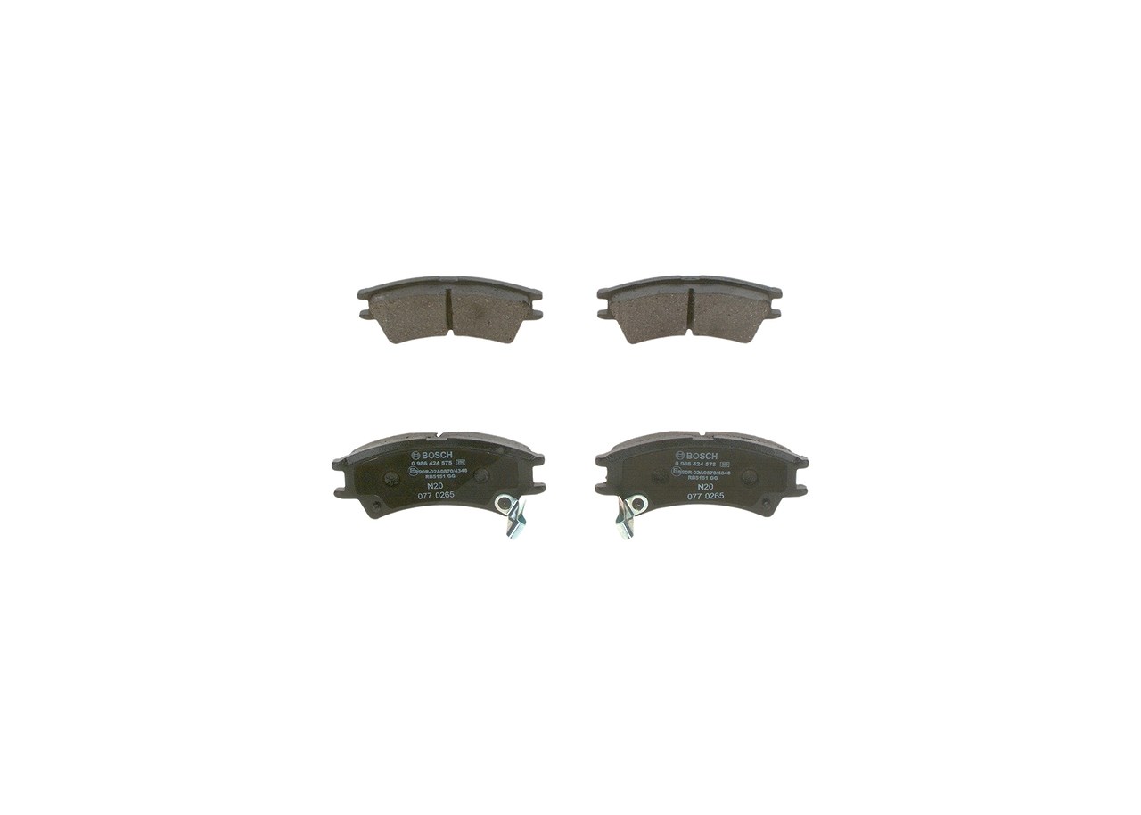 Bosch Bremsbelagsatz, Scheibenbremse [Hersteller-Nr. 0986424575] für Hyundai