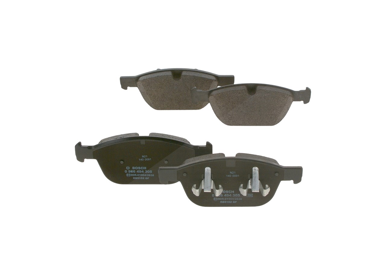 Bosch Bremsbeläge vorne (Satz) [Hersteller-Nr. 0986494305] für Volvo