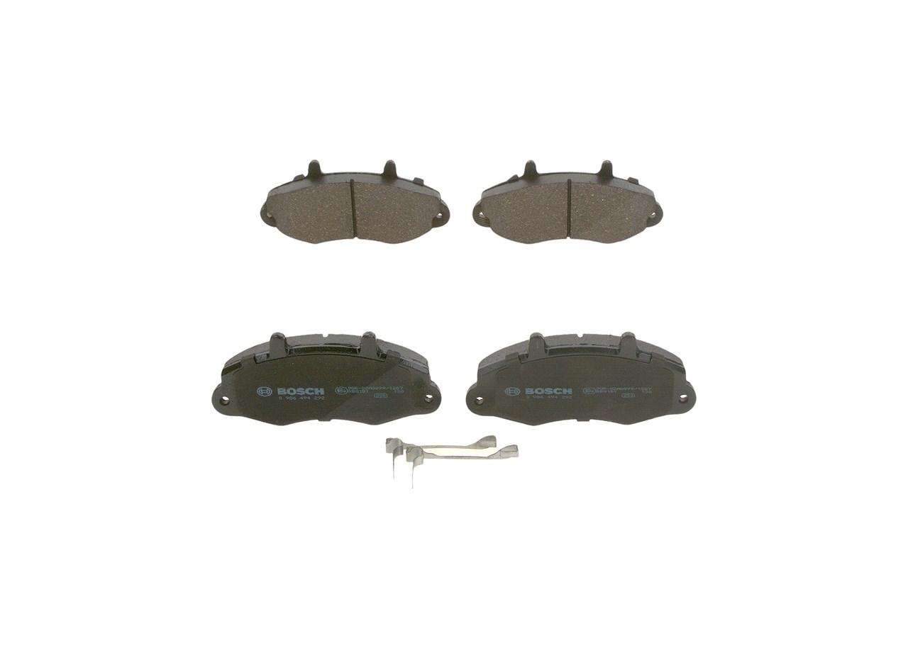 Bosch Bremsbelagsatz, Scheibenbremse [Hersteller-Nr. 0986494292] für Ford