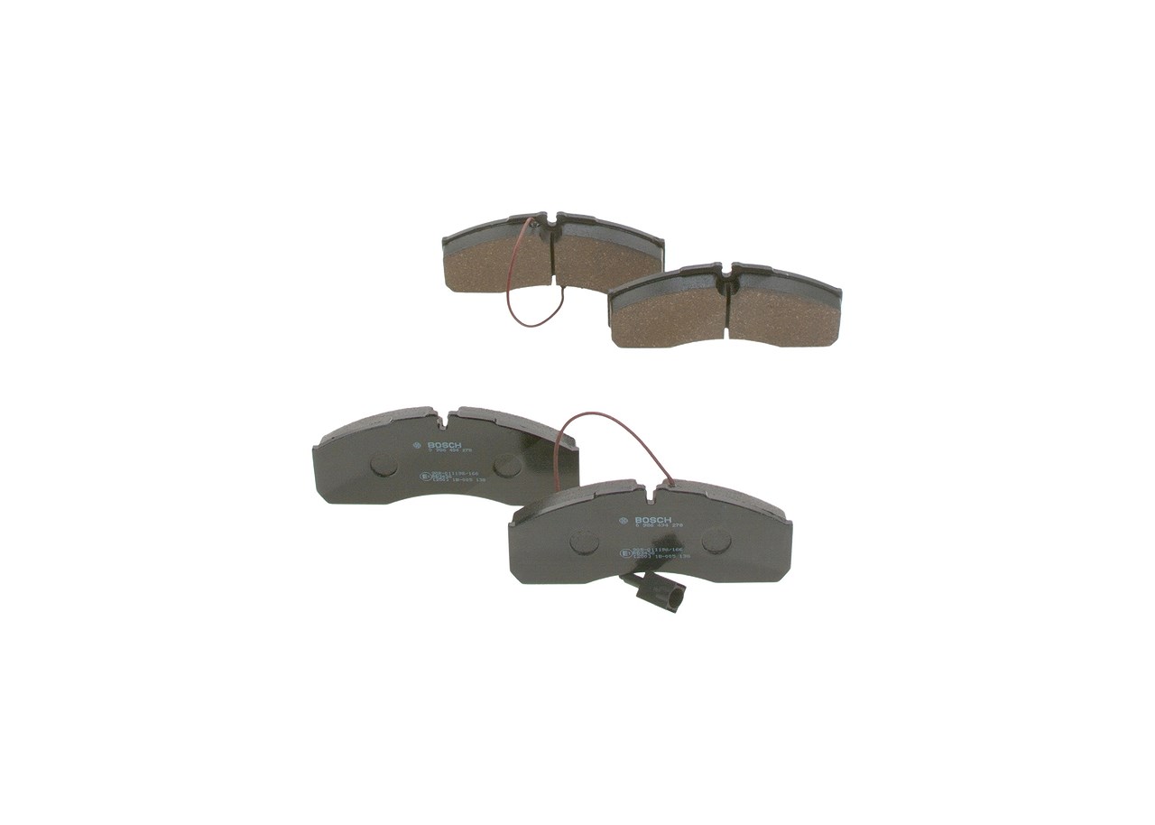 Bosch Bremsbelagsatz, Scheibenbremse [Hersteller-Nr. 0986494278] für Nissan