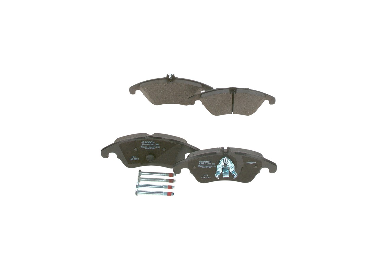 Bosch Bremsbelagsatz, Scheibenbremse [Hersteller-Nr. 0986494263] für Mercedes-Benz