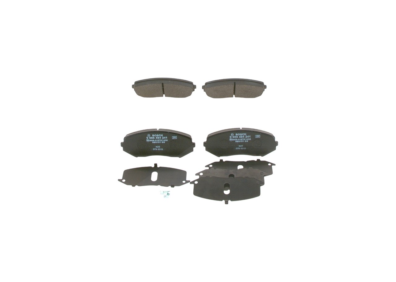 Bosch Bremsbelagsatz, Scheibenbremse [Hersteller-Nr. 0986494241] für Suzuki